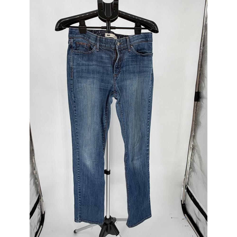 Levis 525 Straight Leg Jeans Womens W30 L32 Blue Excellent Perfect Waist